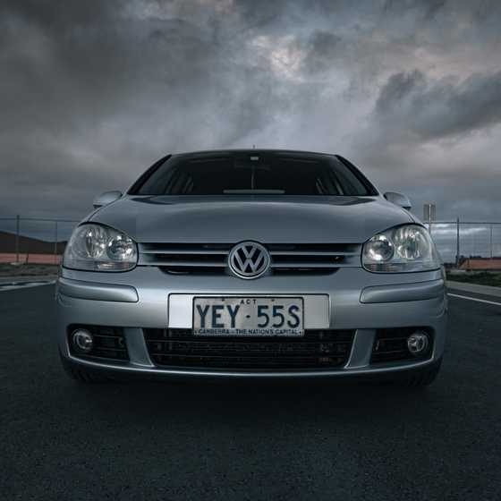 Close up of a VW Golf